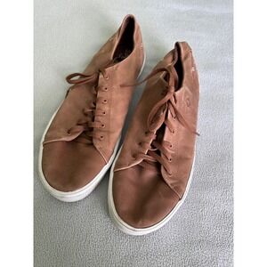 Sperry Leather Sneaker Mens 13 Striper Cognac Brown Top Sider Lace Up STS17717